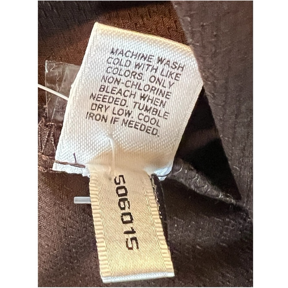 NWT Express Design Studio Brown Button Front Blou… - image 6